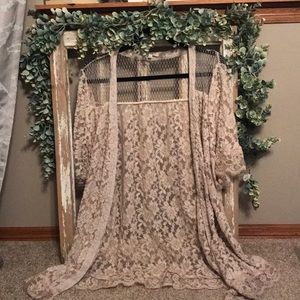 Small Cream lace kimono